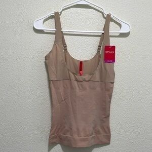 SPANX open bust camisole L NWT nude